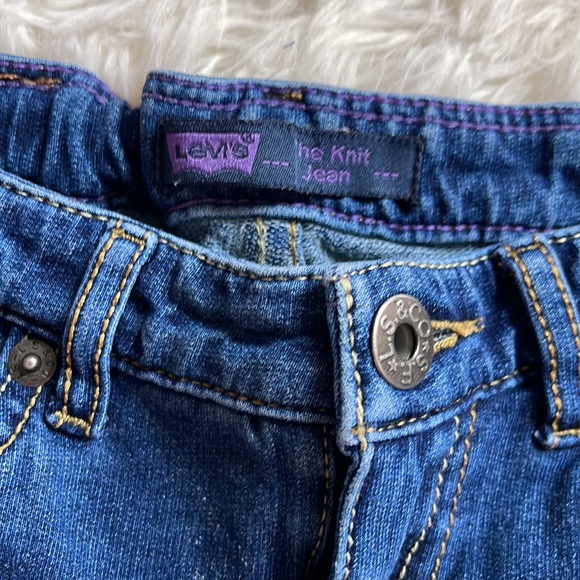 💕 Preloved Girls Levi’s Knit Jean Jeggings - Picture 2 of 8